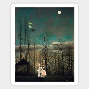 Carnival Evening by Henri Rousseau Sticker